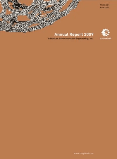 2009 ASE annual report cover