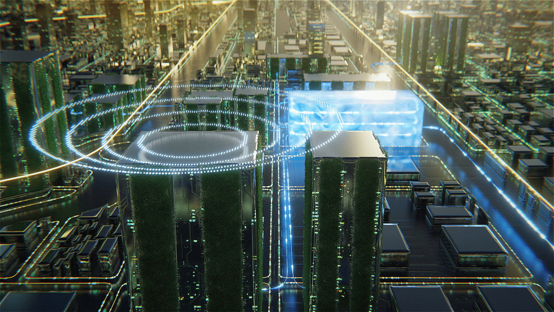 Connected city and wireless communications infrastructure