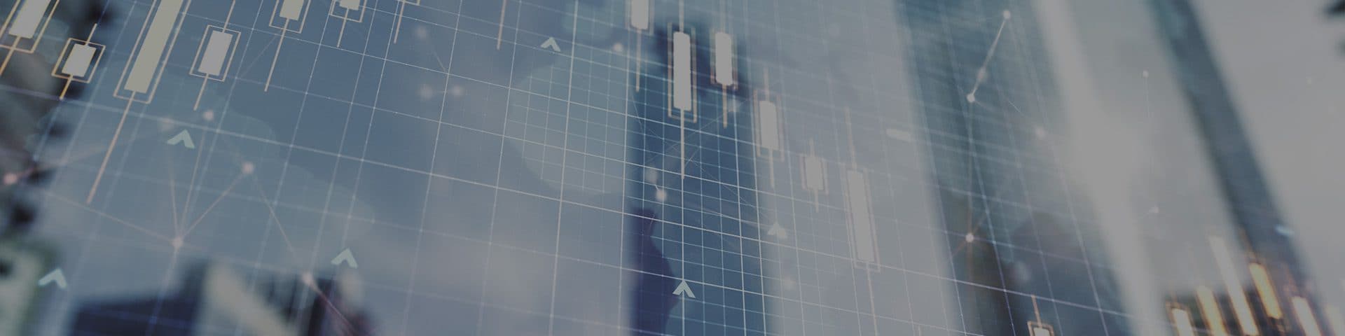 Financial market information displayed on screens