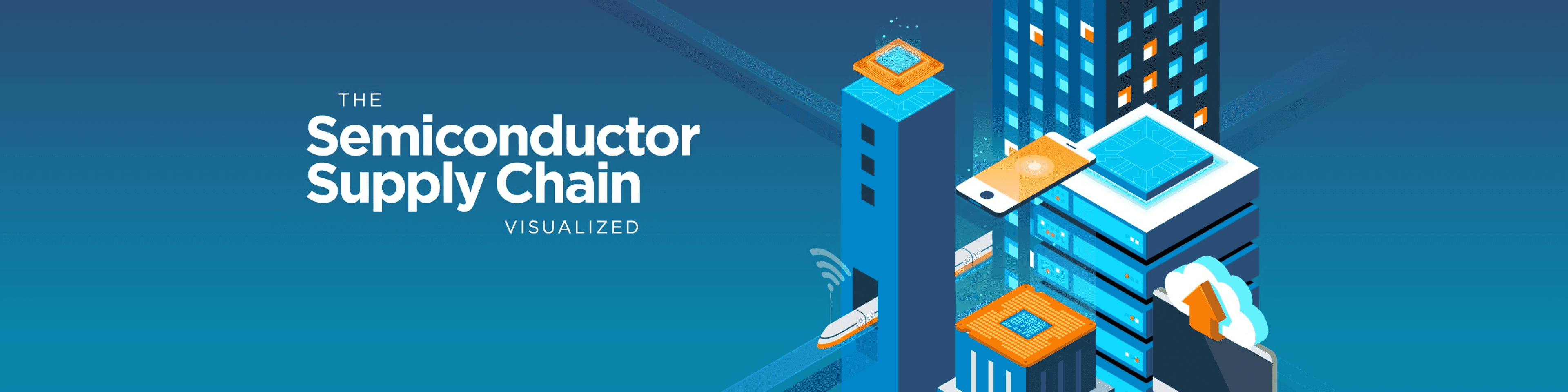 Semiconductor supply chain connecting design, manufacturing and end products