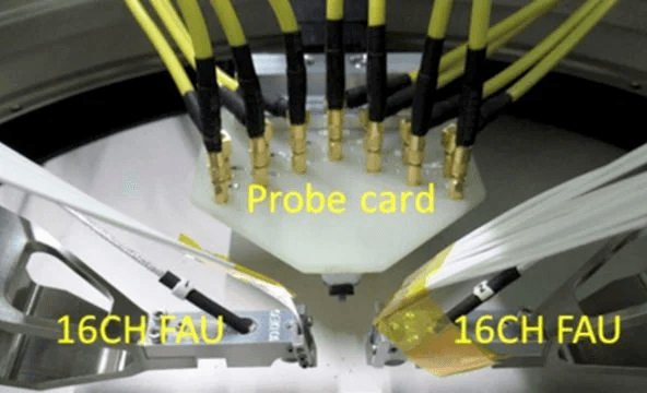 Optical probe card and fiber array units