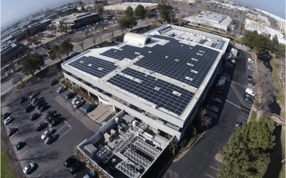 Solar panels at an ASE manufacturing site